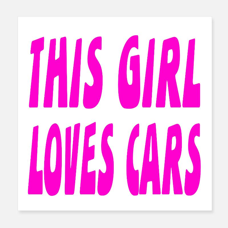 Voiture Poster 20 x 20 cm