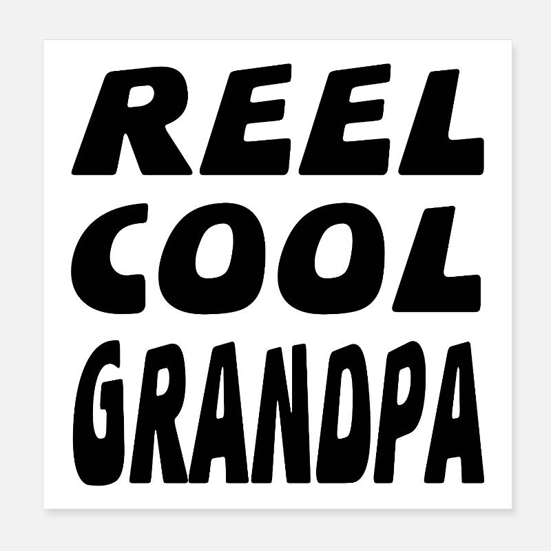 Grand-père Poster 20 x 20 cm