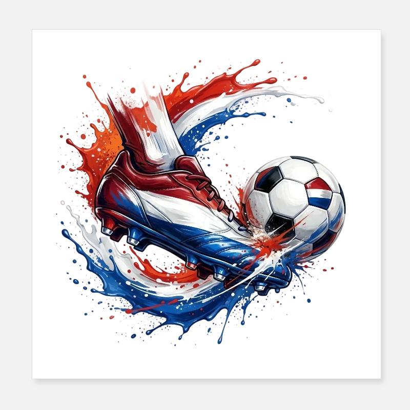 Fußball - Niederlande Poster 20x20 cm