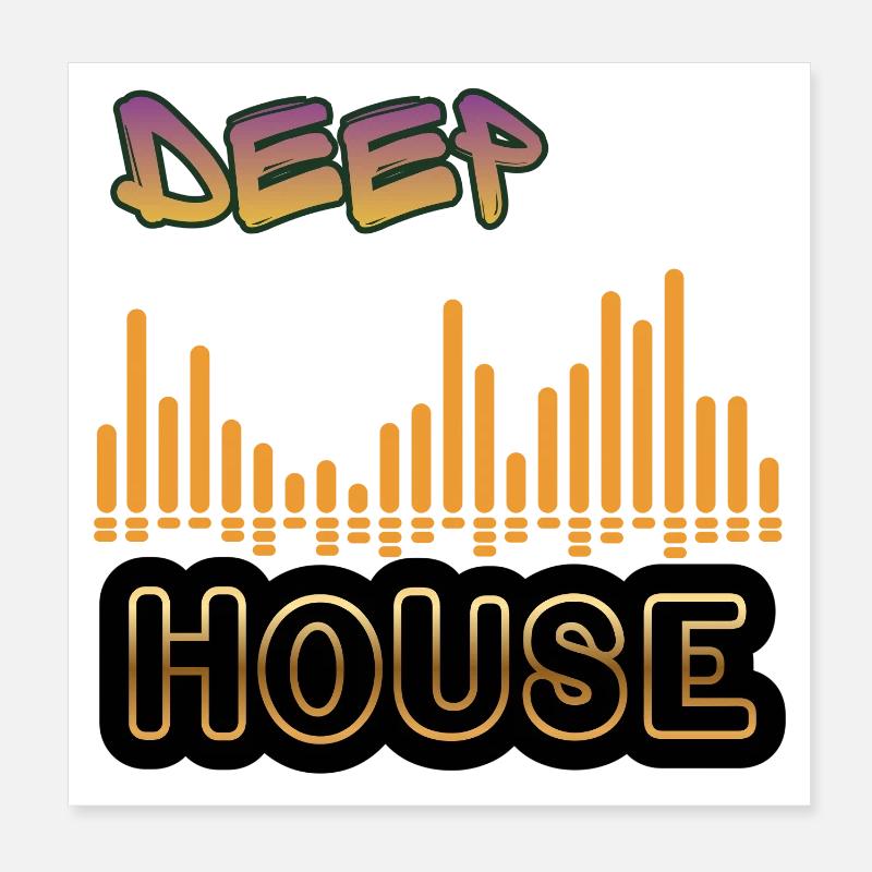 Deep House. Poster 20x20 cm