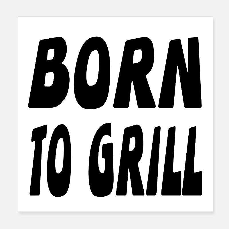 Griller Poster 20 x 20 cm