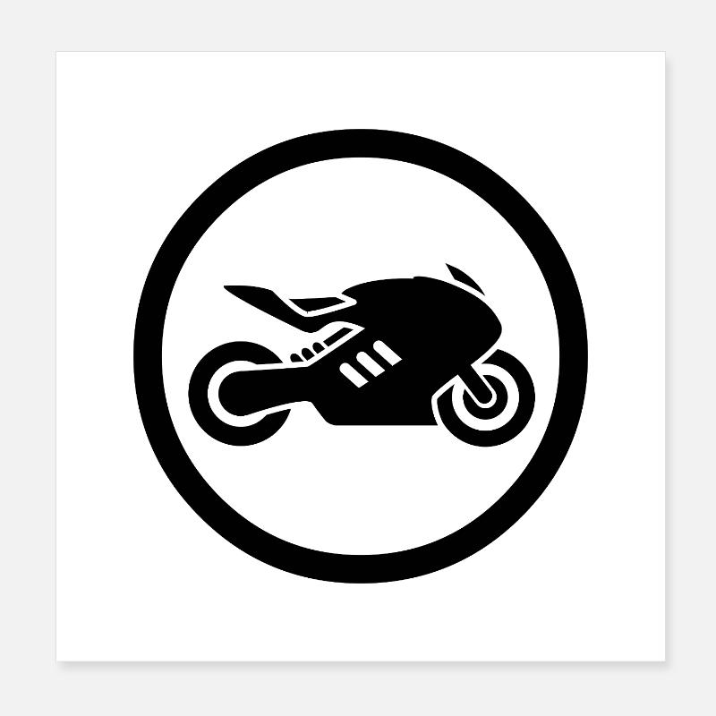 motocyclette Poster 20 x 20 cm