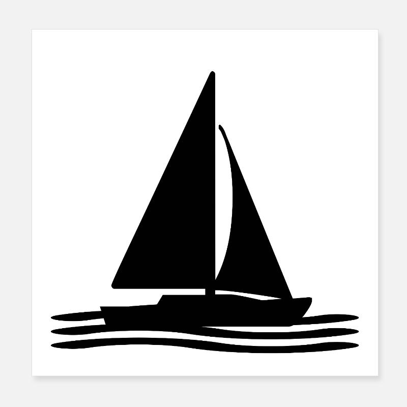 Sail Poster 8" x 8" (20x20 cm)