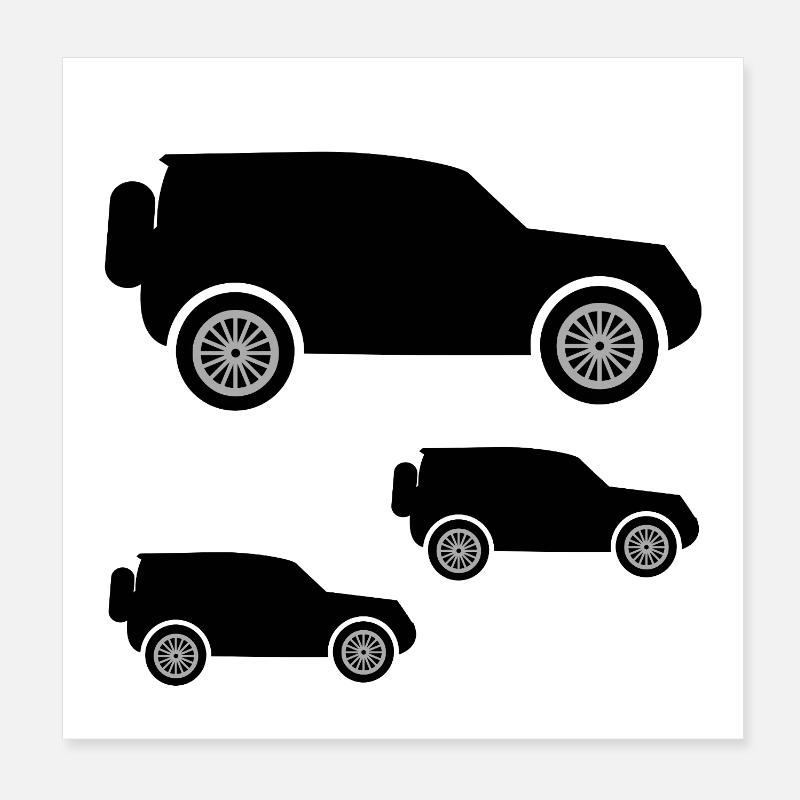 Automobiles Poster 20 x 20 cm