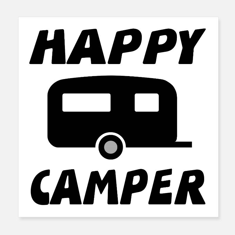 Camper Poster 8" x 8" (20x20 cm)