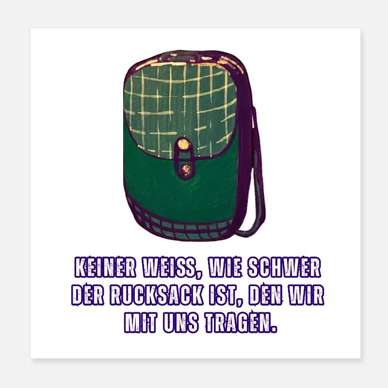 Rucksack Poster 20x20 cm