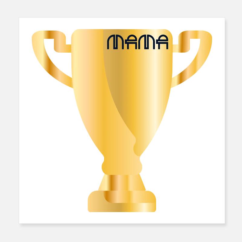 Coupe sportive - Maman Poster 20 x 20 cm