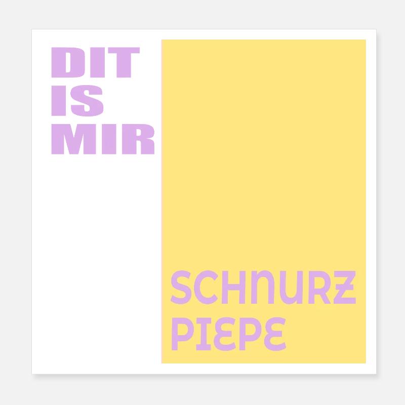 Berlinerisch Egal Berlin Poster 20x20 cm
