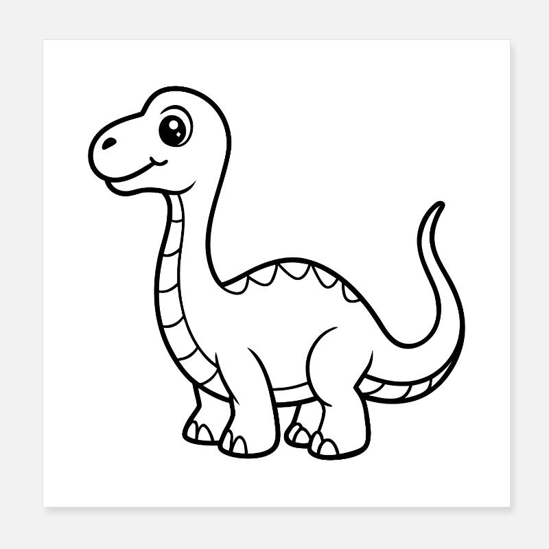 Dinosaurier Poster 20x20 cm
