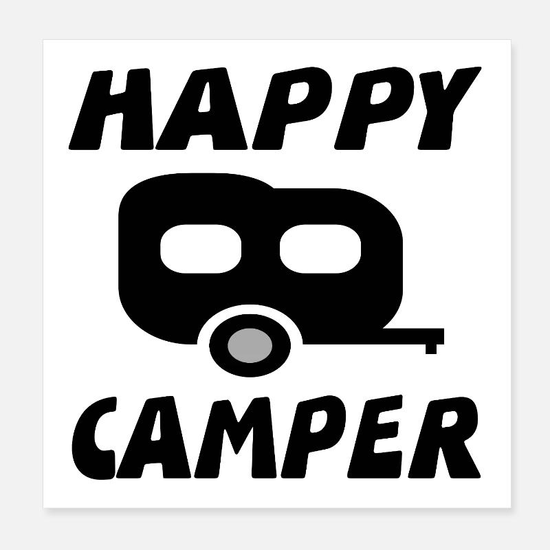 Camper Poster 8" x 8" (20x20 cm)
