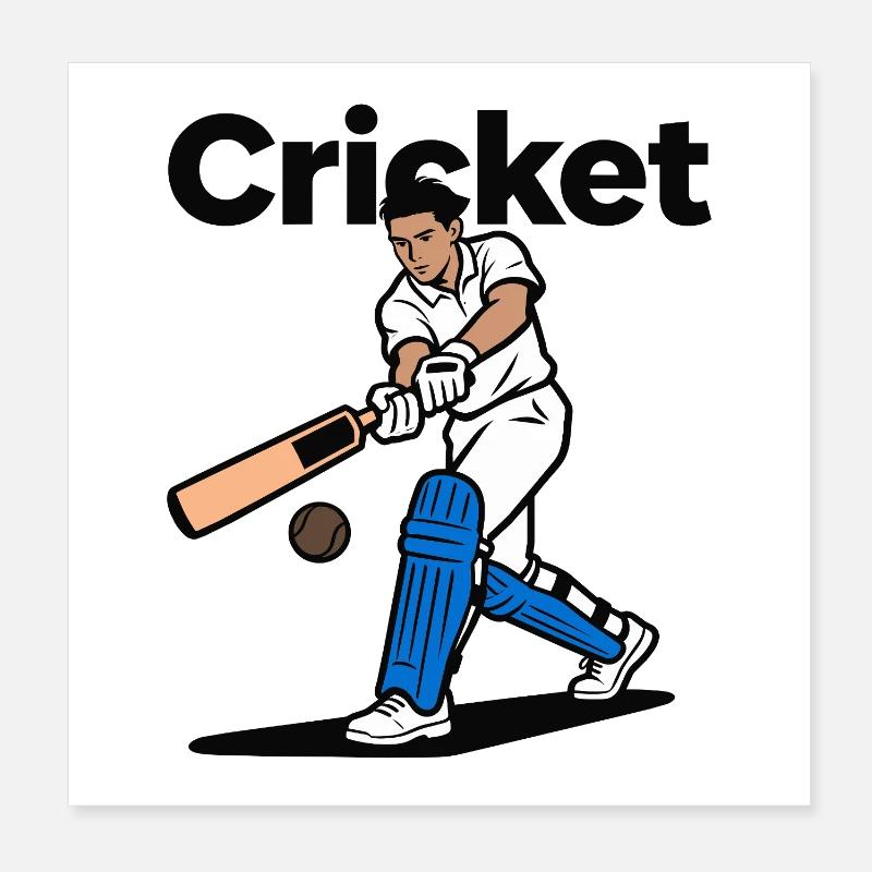 Cricket Poster 20 x 20 cm
