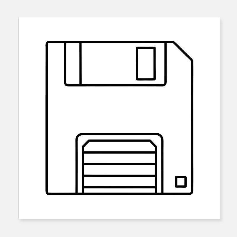 disquette Poster 20 x 20 cm