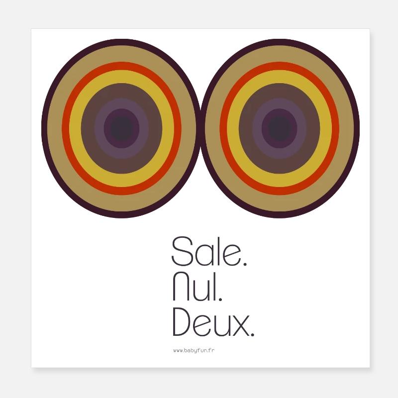 Sal. Nul. Deux. Poster 20 x 20 cm