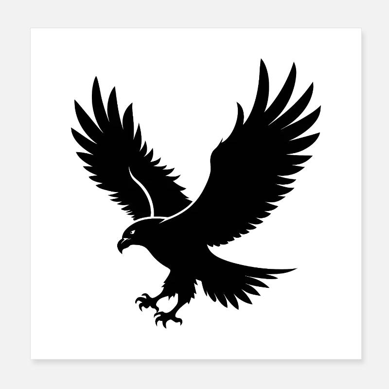 Aigle volant Poster 20 x 20 cm