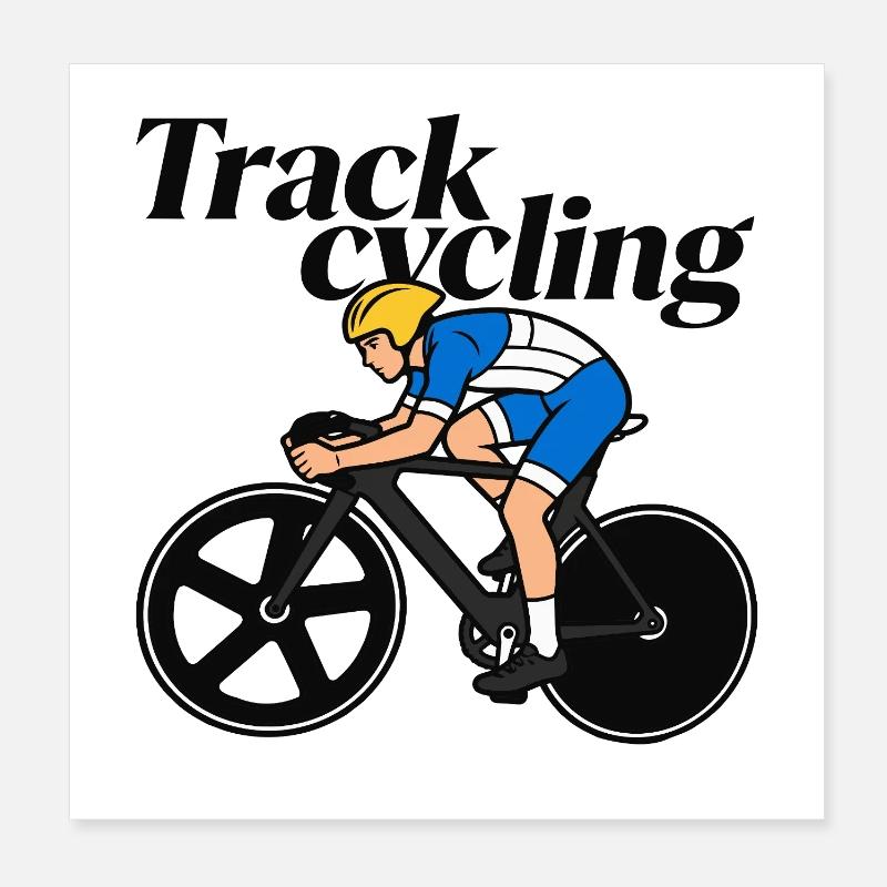 Track bikes Poster 8" x 8" (20x20 cm)