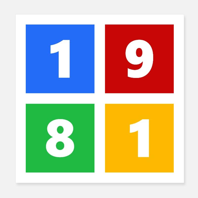 1981 Poster 20 x 20 cm