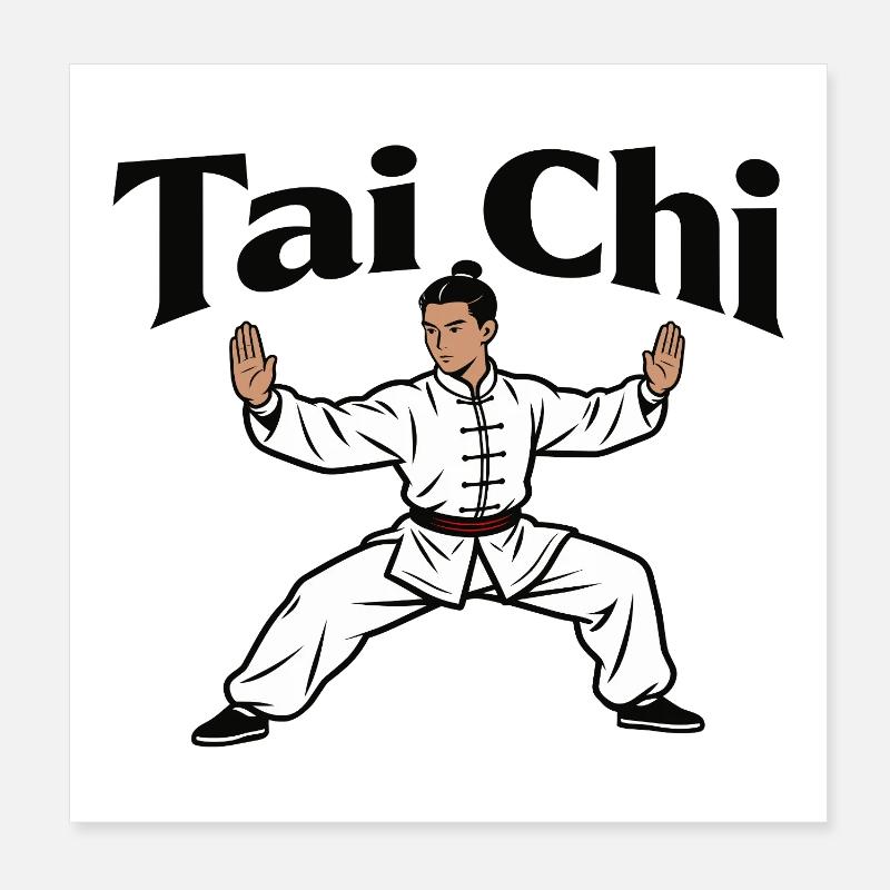 Tai Chi Poster 8" x 8" (20x20 cm)