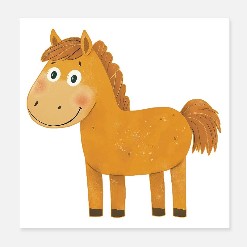 Cheval Poster 20 x 20 cm