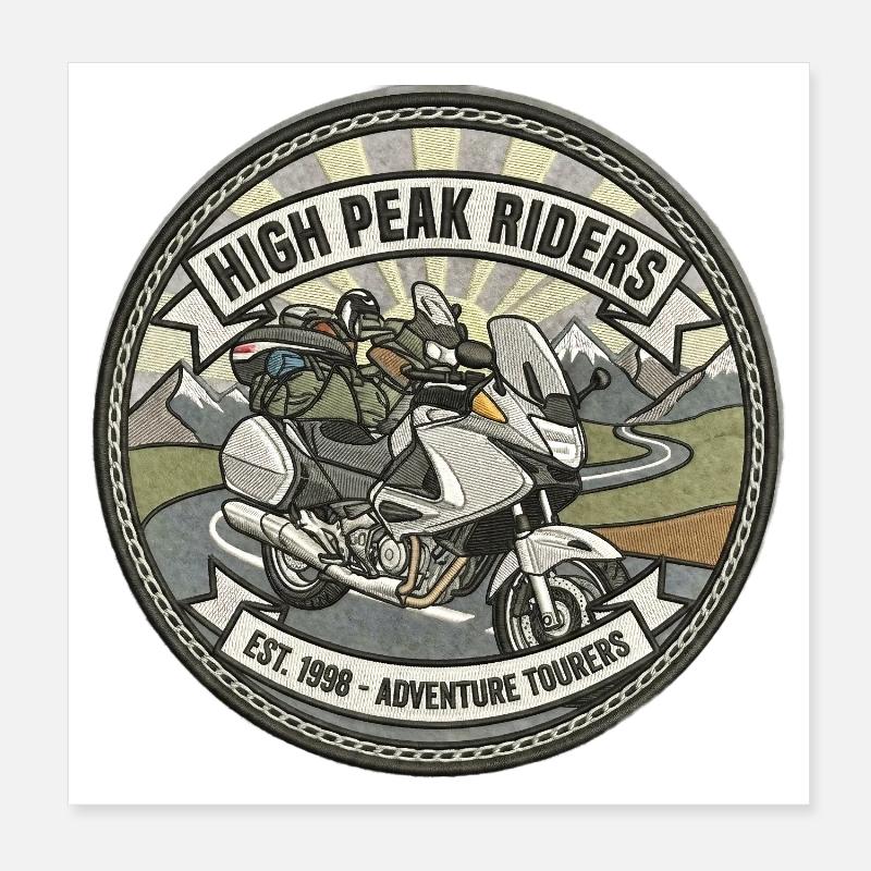 Mountain Motorcycle Expeditions Poster 8" x 8" (20x20 cm)