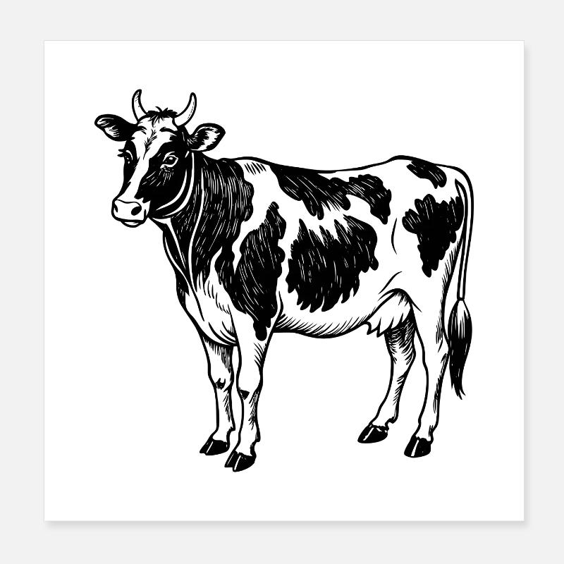 Holstein Poster 20 x 20 cm