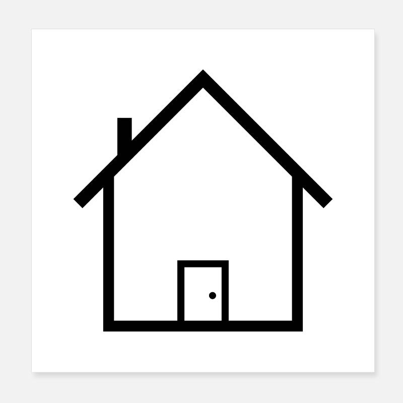 Résumé de la maison Poster 20 x 20 cm