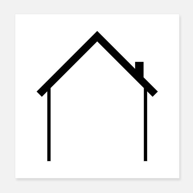 Résumé de la maison Poster 20 x 20 cm