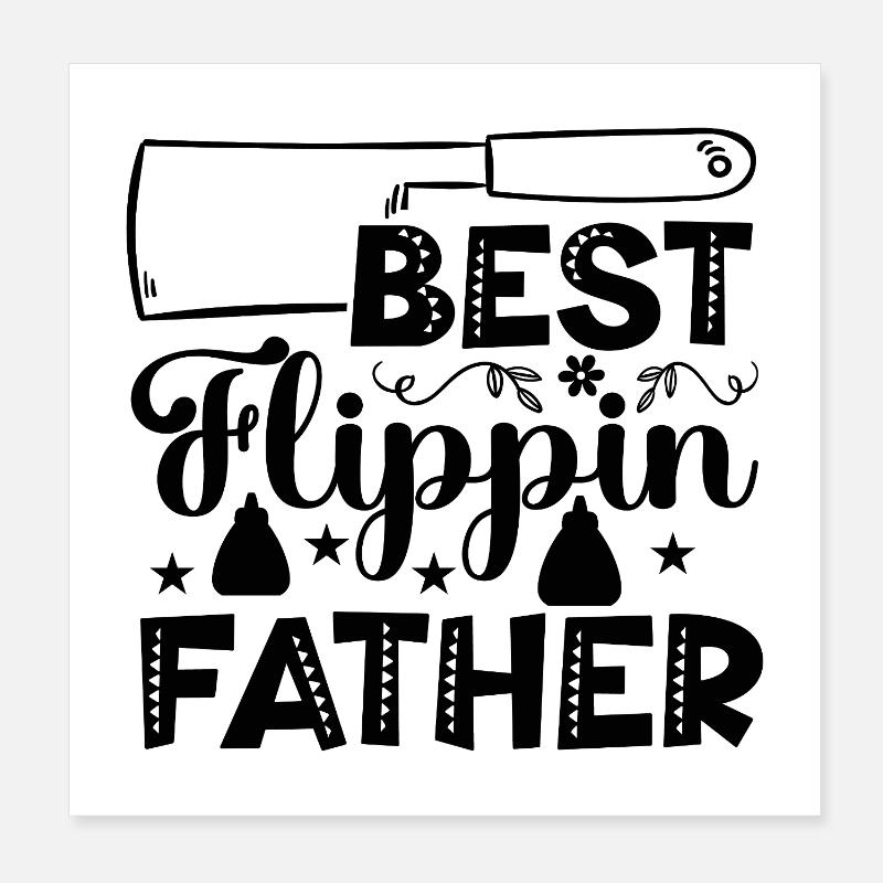 Bester Papa und Großvater Poster 20x20 cm
