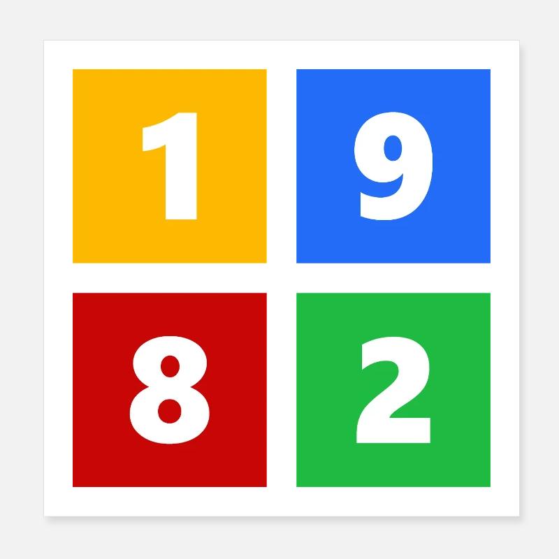 1982 Poster 8" x 8" (20x20 cm)