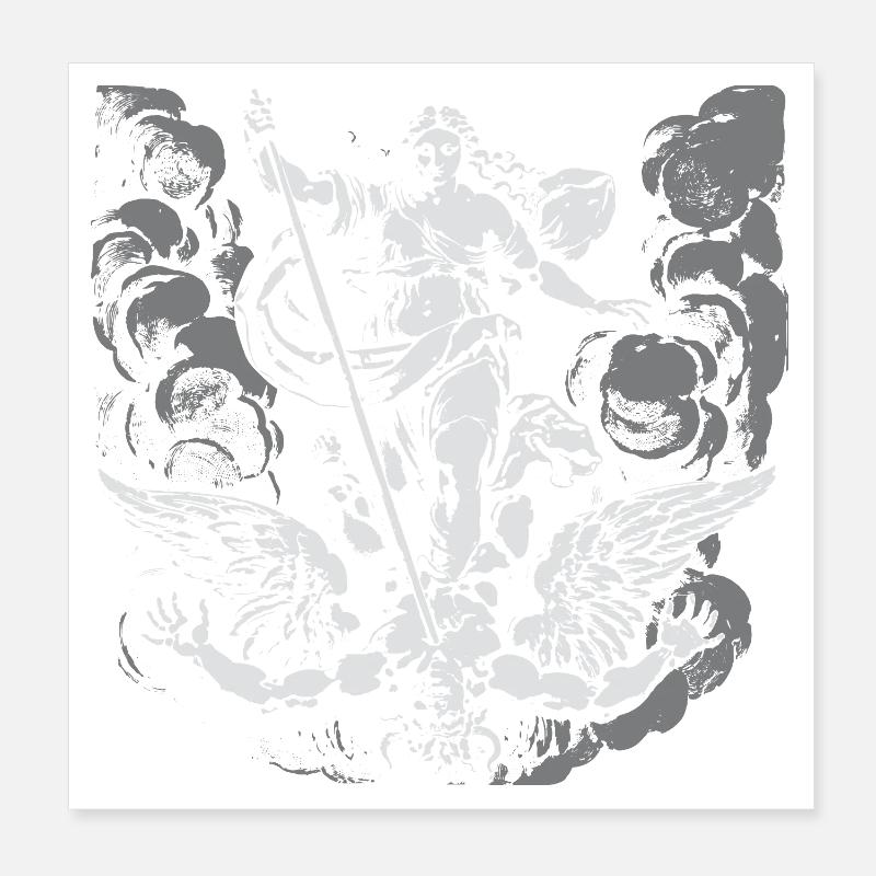 déesse grecque Vénus combattant le diable Poster 20 x 20 cm