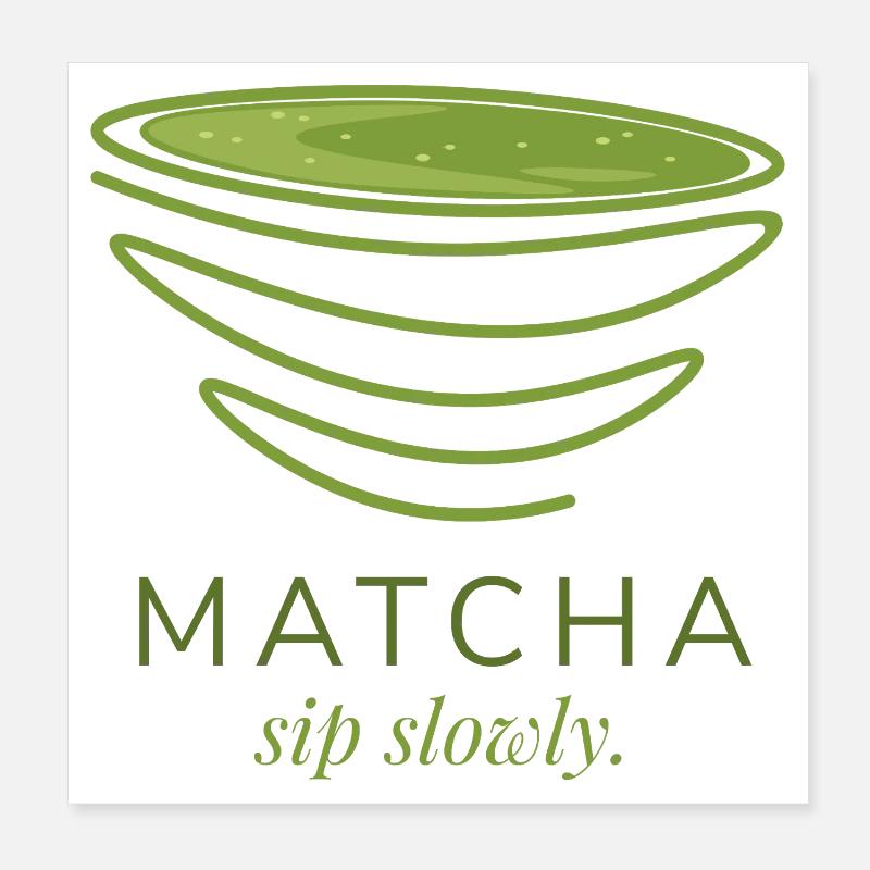 Matcha  Poster 20x20 cm