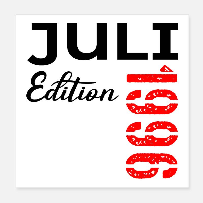 Juli 1996 - 30. Geburtstag Poster 20x20 cm