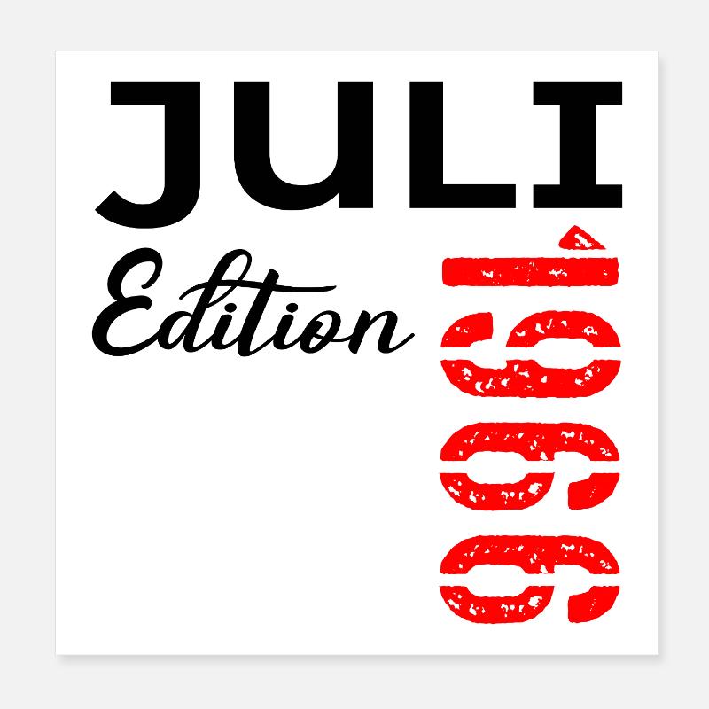 July 1966 - 60th birthday Poster 8" x 8" (20x20 cm)