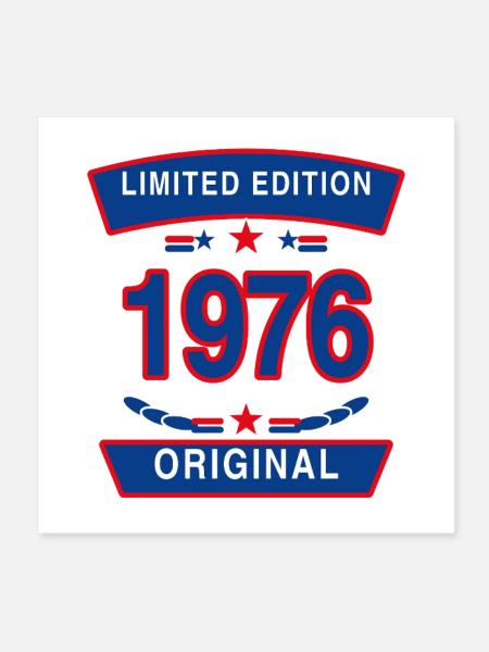 Édition limitée 1976 Original - Poster 20 x 20 cm - blanc - Devant