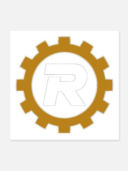 REVOLT™ DEUTSCHLAND GOLD GEAR EDITION - Poster 20x20 cm - Weiß - Vorne