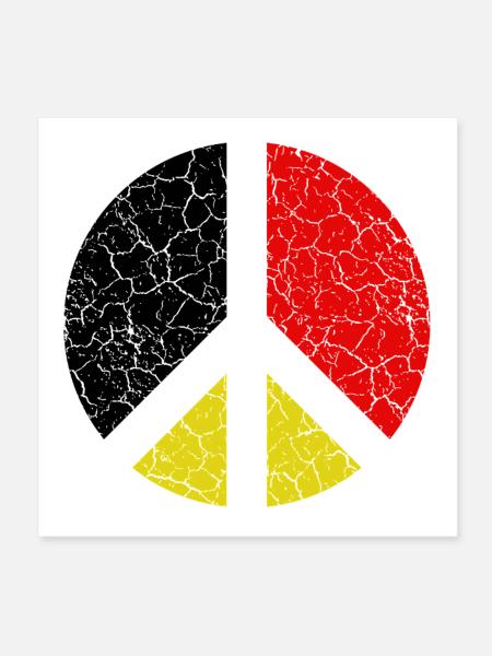 Germany Deutschland  - Poster 20x20 cm - Weiß - Vorne