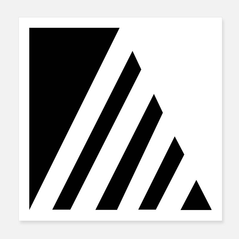 Stylish strokes Poster 8" x 8" (20x20 cm)