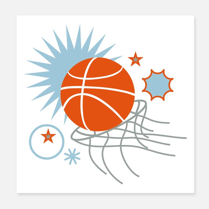 basketball Poster 20 x 20 cm