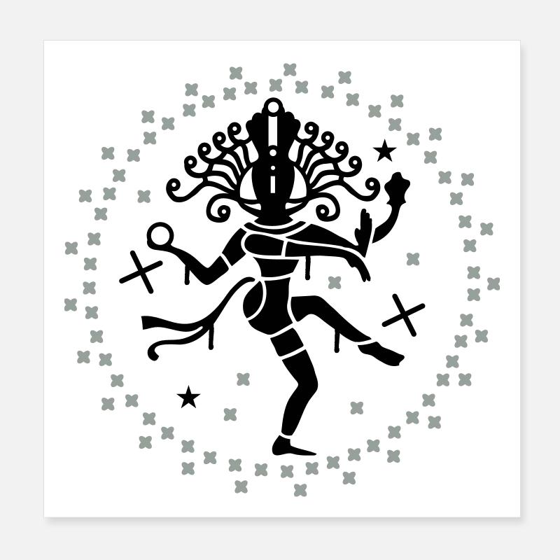 shiva Poster 20 x 20 cm
