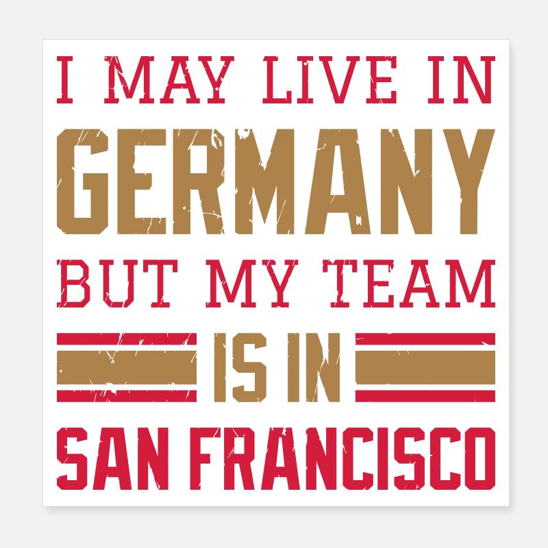San Francisco Poster 20x20 cm