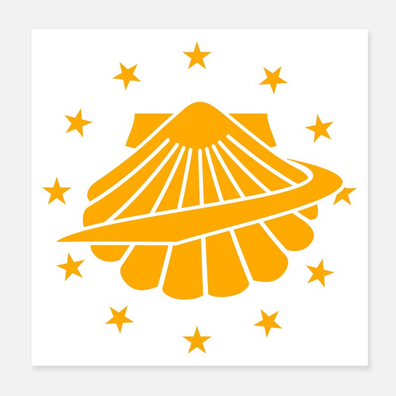 La coquille Saint-Jacques Poster 20 x 20 cm