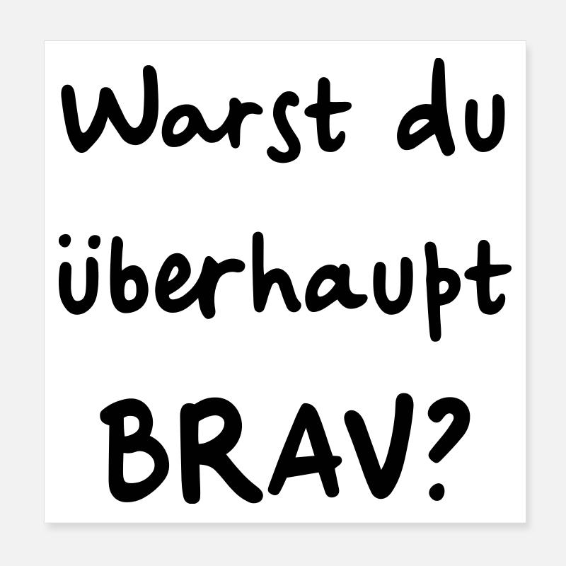 Avez-vous déjà été bon? Père Noël Nicolas Poster 20 x 20 cm