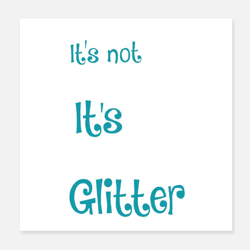 It's Rhodesian Ridgeback Glitter Shirt Poster 8" x 8" (20x20 cm)