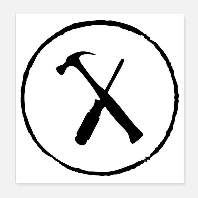 Tools - bricolage Poster 20 x 20 cm