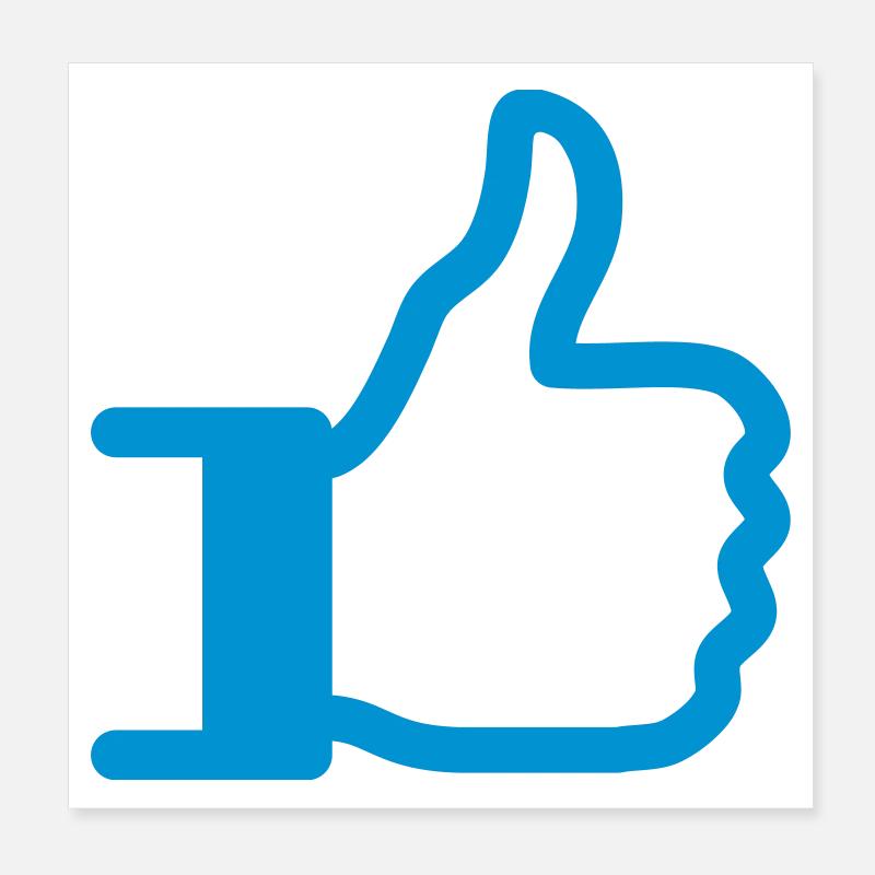 like Poster 20 x 20 cm