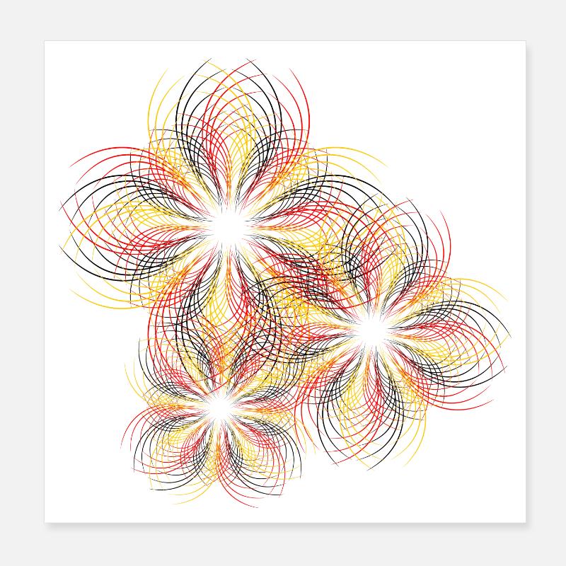 Linie Poster 20x20 cm