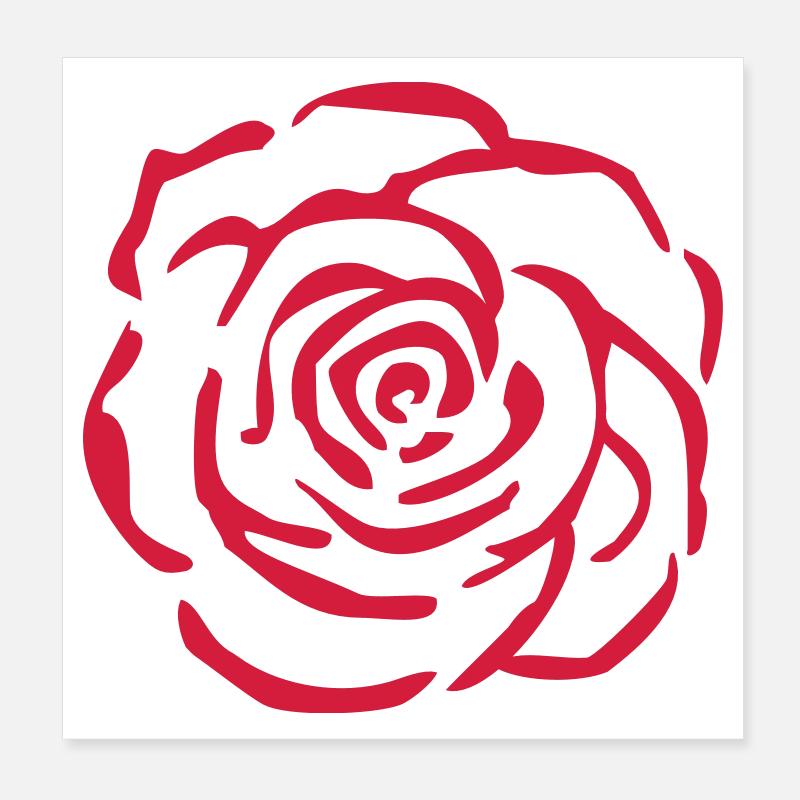 fleur Poster 20 x 20 cm