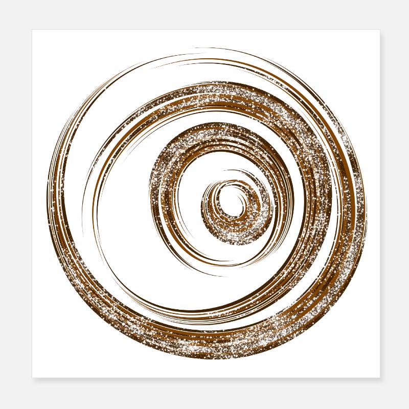 circle - Poster 8" x 8" (20x20 cm) - white