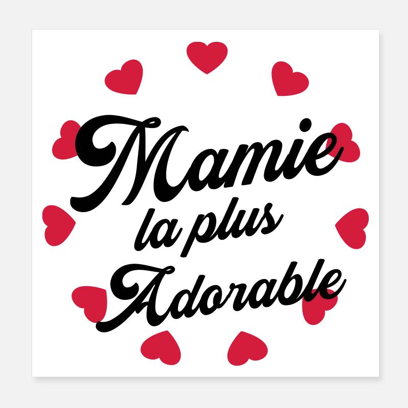 Großmütter / Oma / Mami / Großmutter / Mamy Poster 20x20 cm