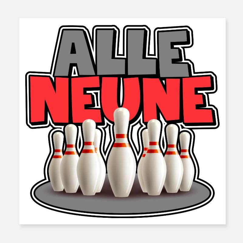 Tous les Nines Poster 20 x 20 cm