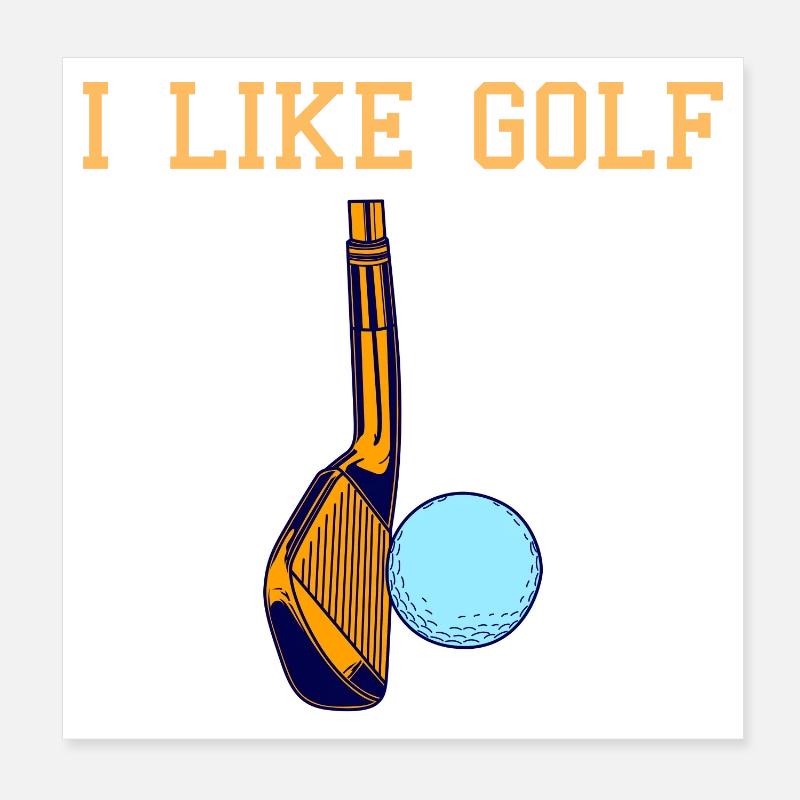Amour du golf Poster 20 x 20 cm